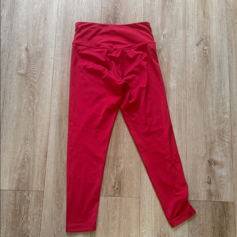 Girlfriend collective Red Leggings